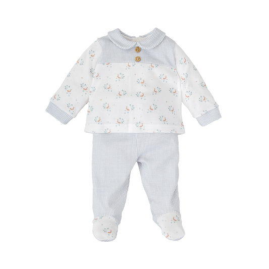 Conjunto polaina recién nacido Familia Pradera – Babidu | 100% algodón 0-6 meses