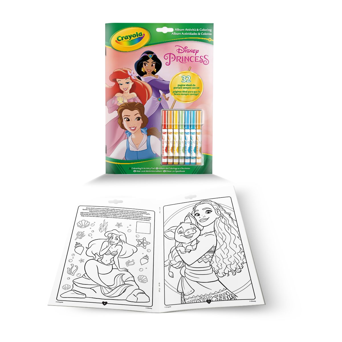 Crayola Disney Princess Activity Book - Diversión Creativa con Princesas