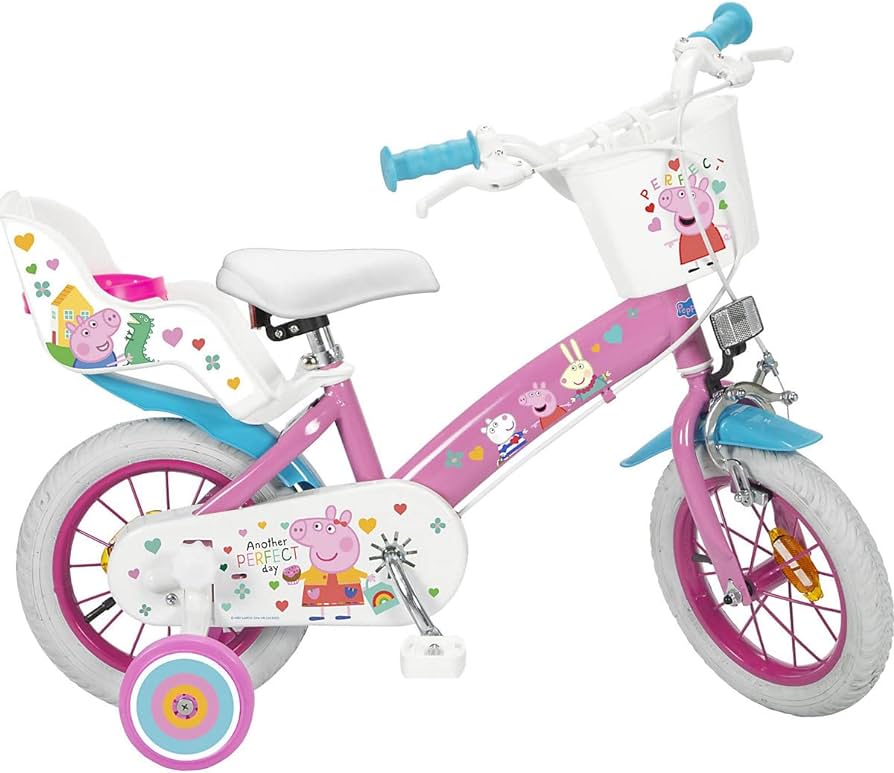 Bicicleta 12 pulgadas peppa pig para niños +3 años TOIMSA