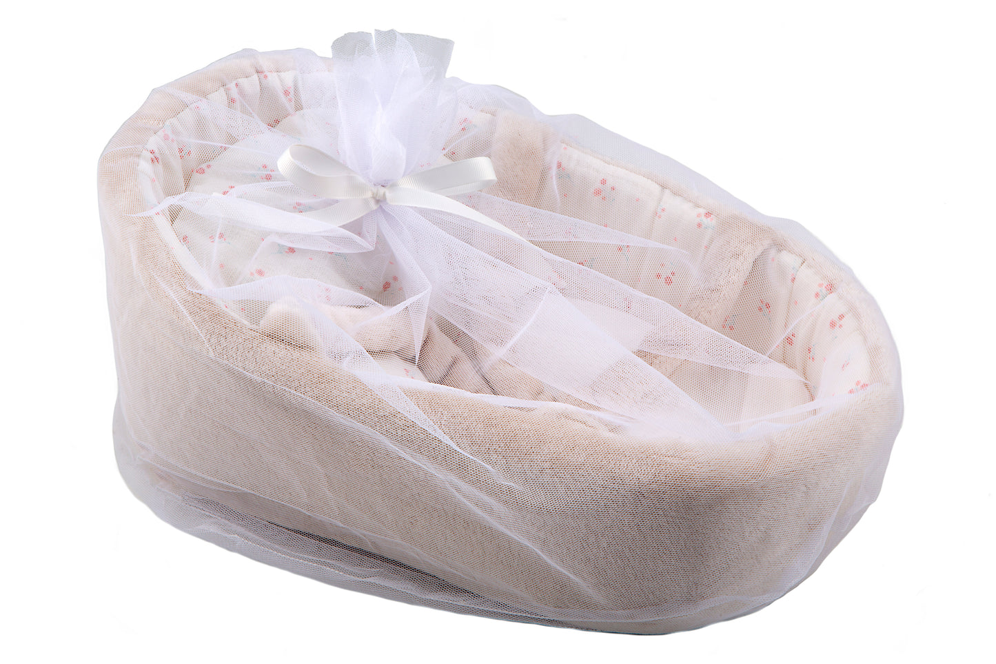 Capazo Arias beige para muñecas 40 cm – Ligero y resistente