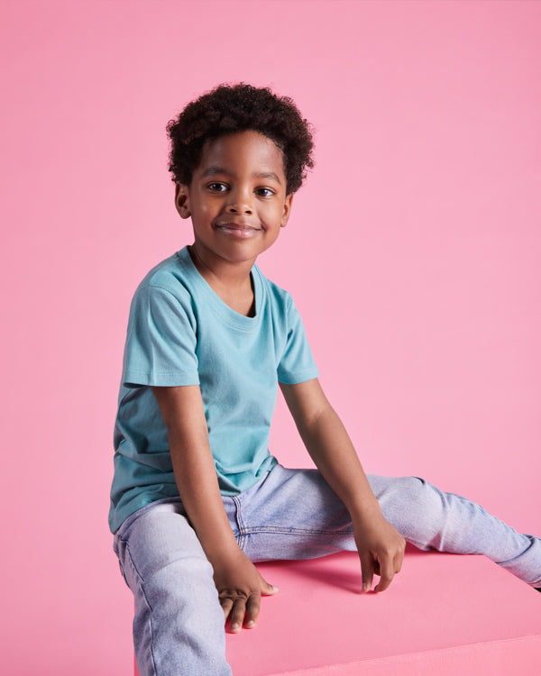 Camiseta básica infantil - adulto 100% algodón