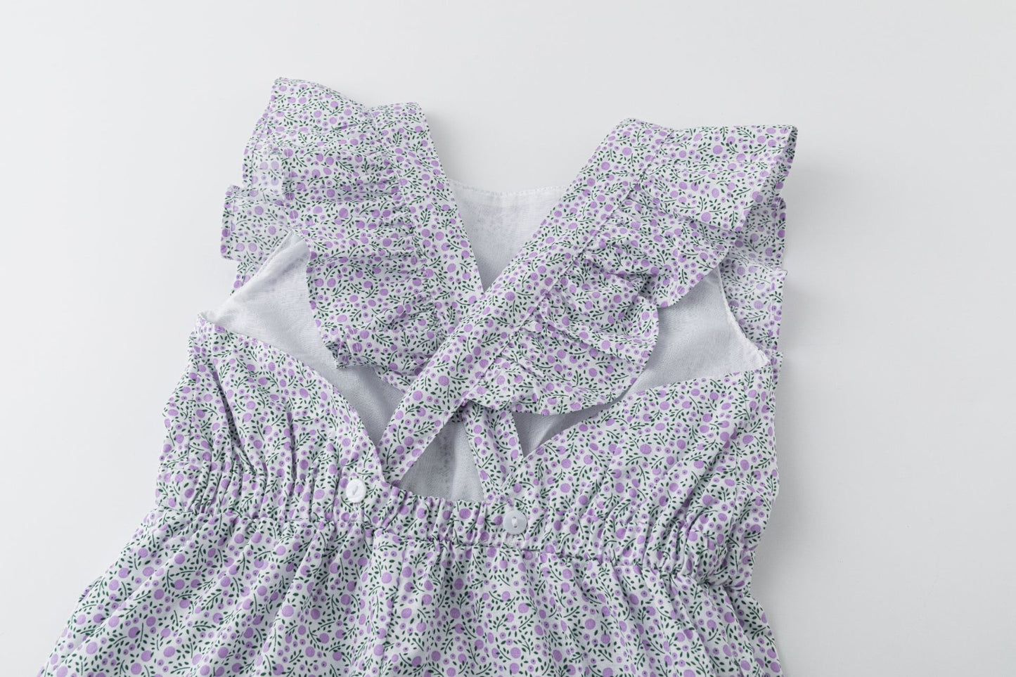 Mono floral morado niña 3-10 años