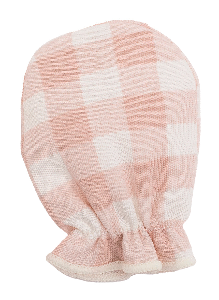 Pack Recién Nacido Regalo Vichy 🎀 Conjunto, gorro y manoplas 100% algodón