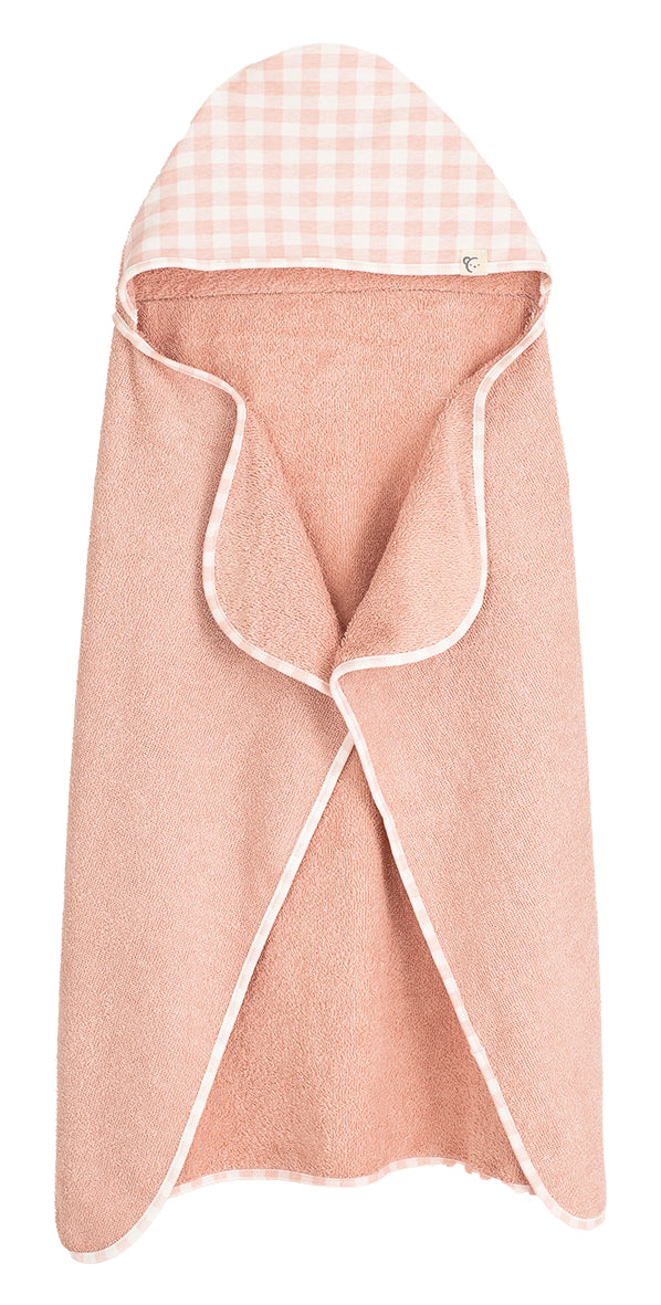 Capa de baño bebé 100x70 + manopla 🛁 95% algodón | Calamaro | Rosa, Mint y Celeste
