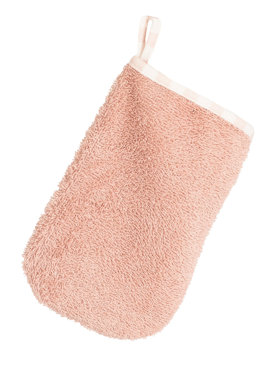 Capa de baño bebé 100x70 + manopla 🛁 95% algodón | Calamaro | Rosa, Mint y Celeste