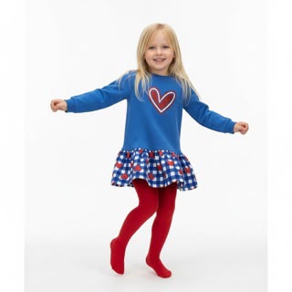 Vestido Combi Corazones Blue Ágatha Ruiz de la Prada 3-8 años | Siju