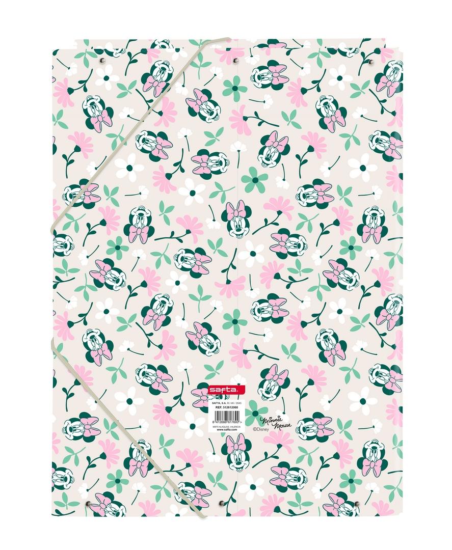 Carpeta Folio A4 3 Solapas Minnie Mouse | Carpeta Escolar Minnie