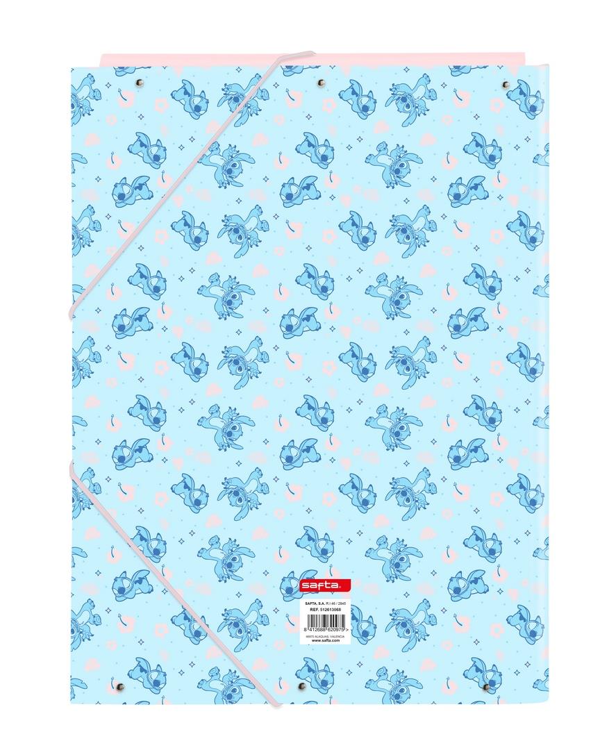 Carpeta Folio A4 3 Solapas Stitch | Carpeta Escolar Stitch