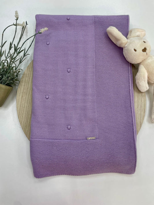 Toquilla de Lana Lila – Primeras Puestas y Salida del Hospital para Bebé 💜👶
