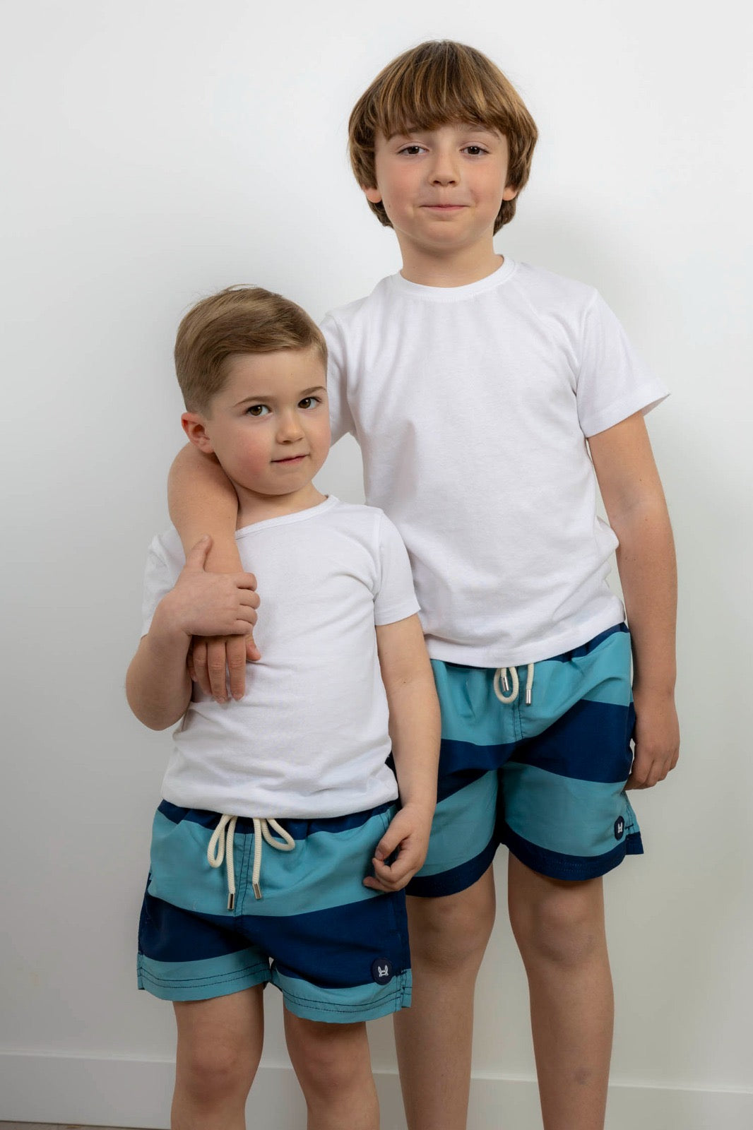 Bañador niño raya ancha azul Custi Mikelo 4-14 años