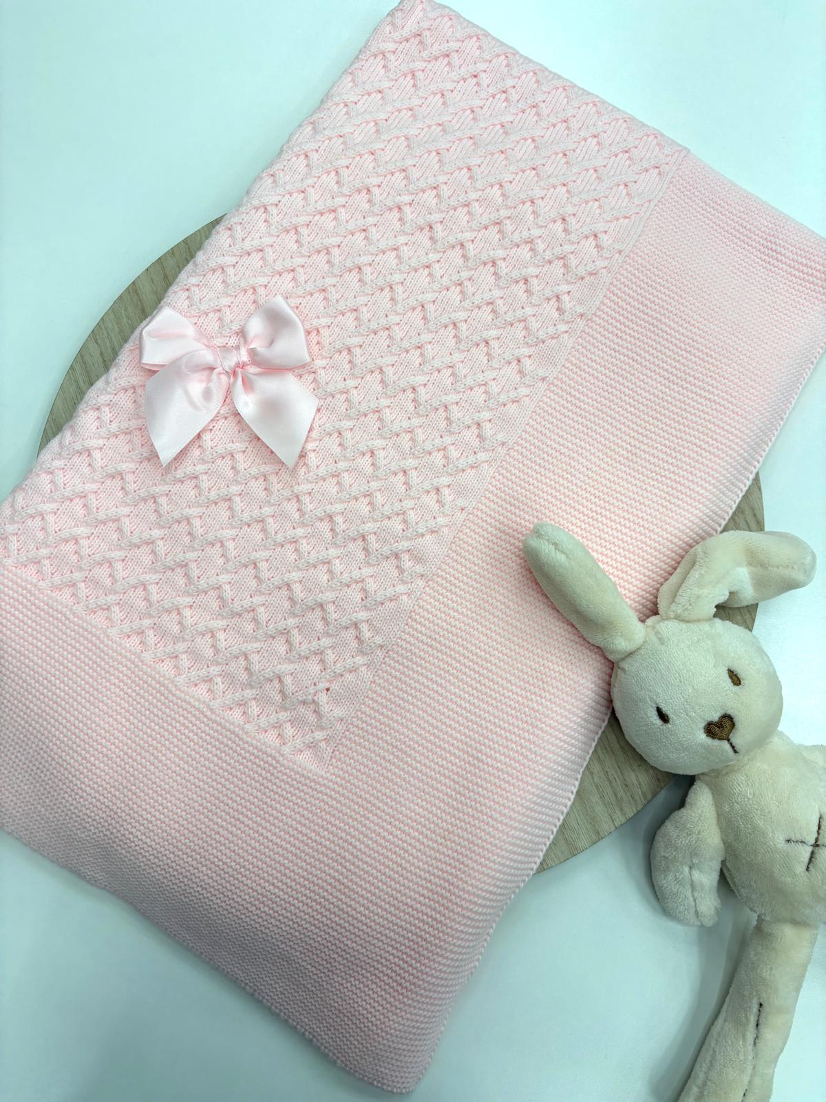 Toquilla Bebé Topo con Lazo – Suave y Toquillas Bebé con Lazo – Colores Topo, Crudo, Gris, Rosa Palo, Rosa Bebé y Lila