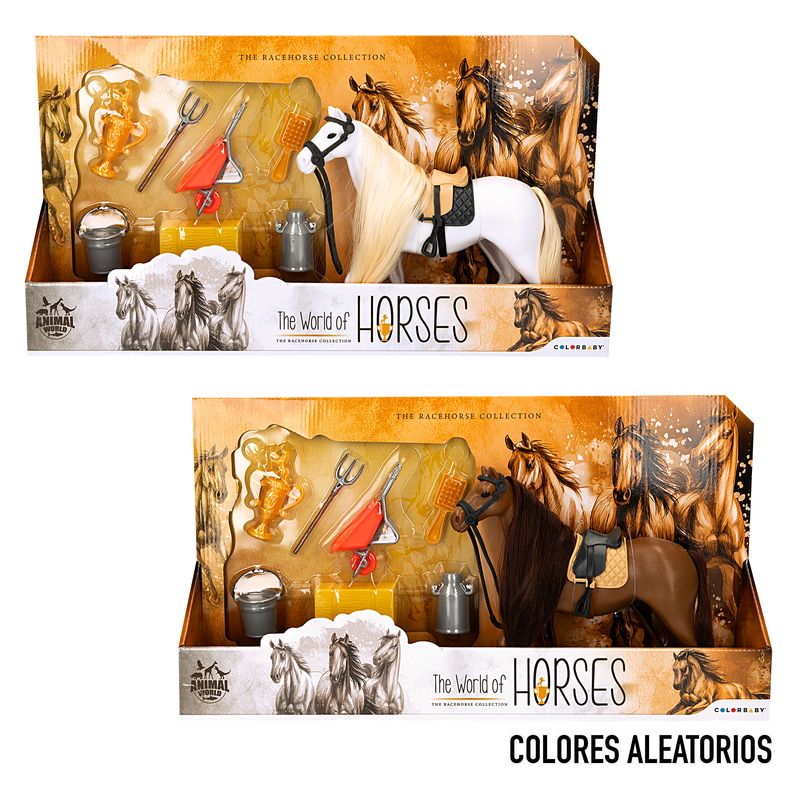 Set caballo Animal World 19 cm 7 piezas modelos surtidos