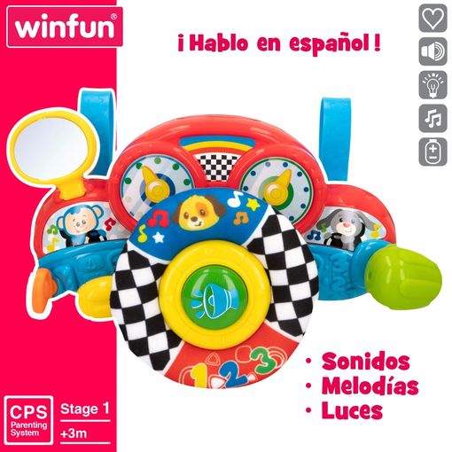 Volante Interactivo Winfun con Luz y Sonido para Bebés +3 Meses
