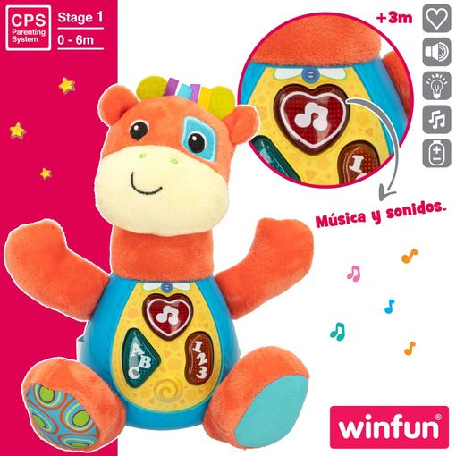 Winfun Peluche Jirafa Que Habla C/luces En Español