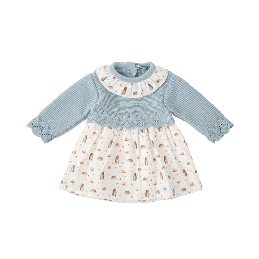 Vestido bebé niña punto Familia Cordillera Babidu (3-36 meses)