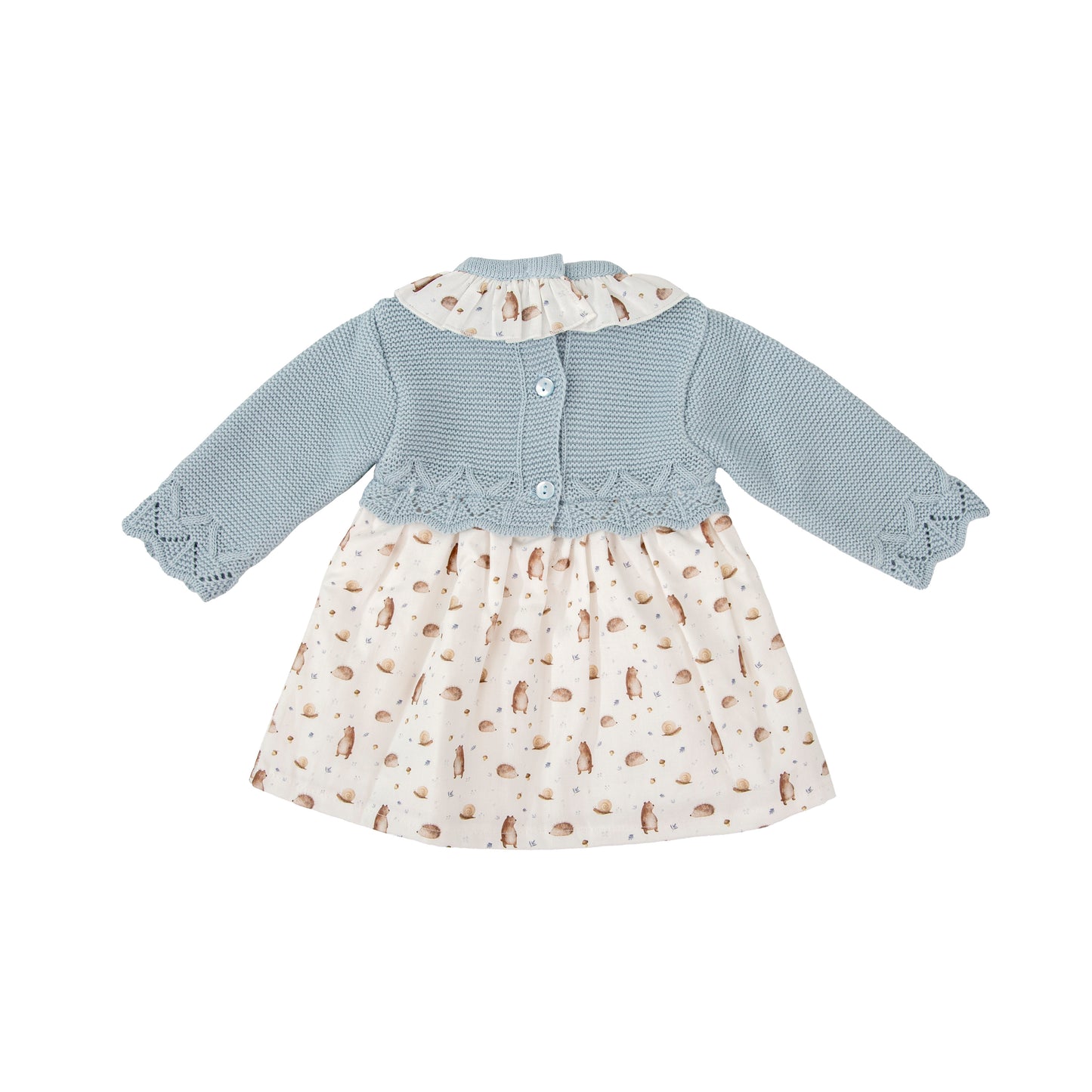 Vestido bebé niña punto Familia Cordillera Babidu (3-36 meses)