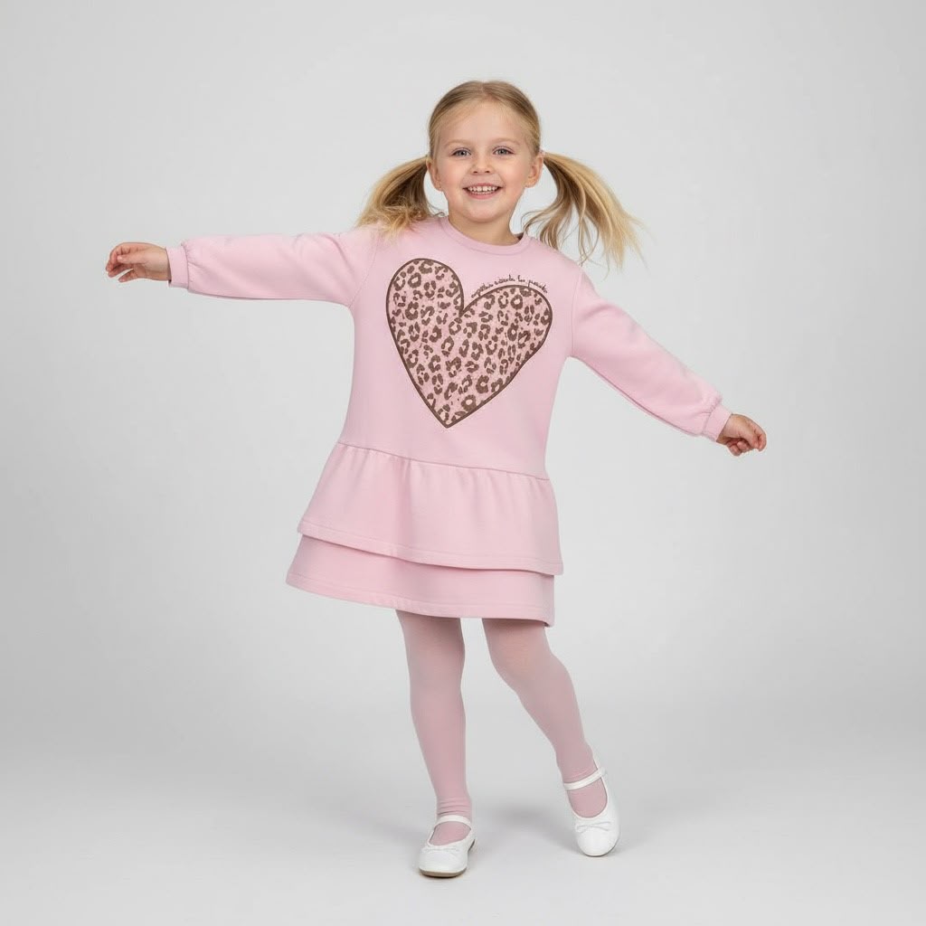 Vestido Corazón Leopard Ágatha Ruiz de la Prada 3-8 años | Siju