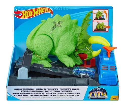 Auto Pista Hot Wheels Ataque Del Triceratops / Rabstore