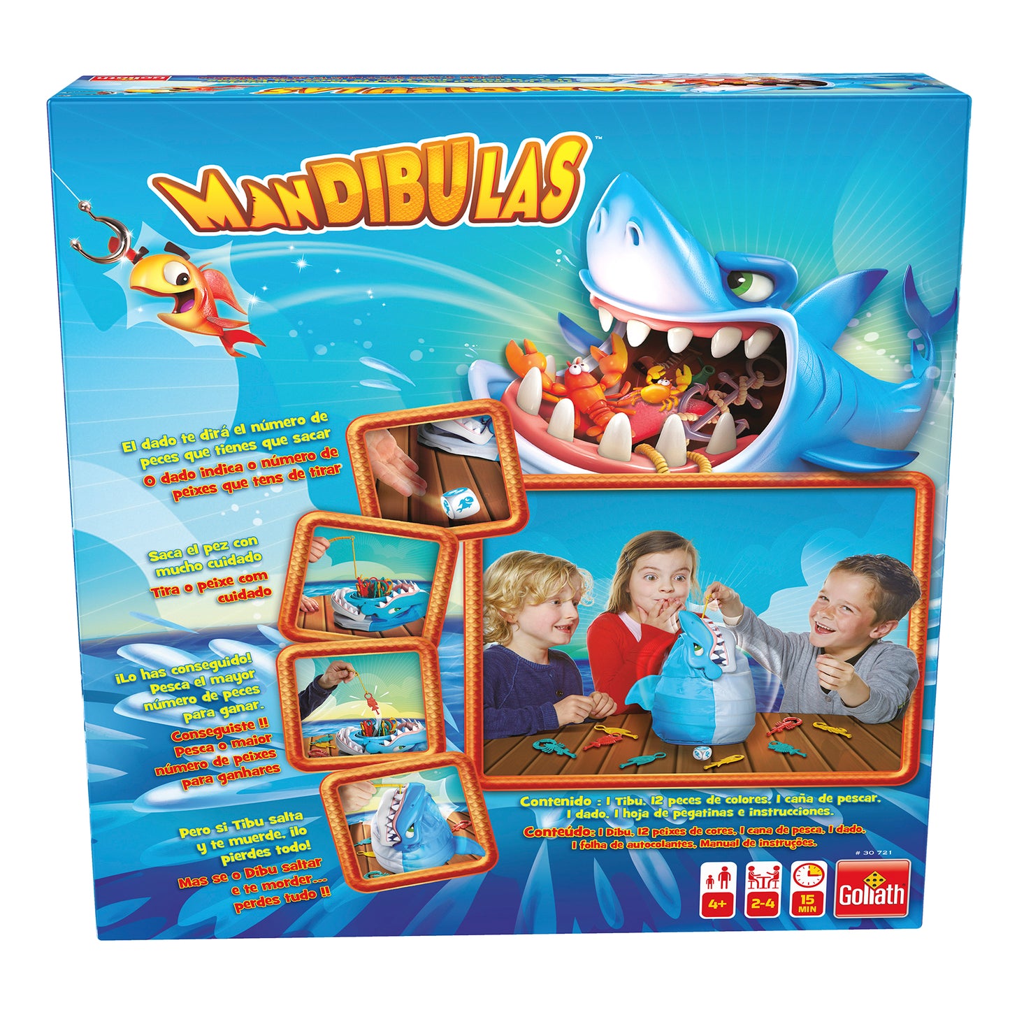 Mandibulas juego de mesa infantil +4 años marca Goliath