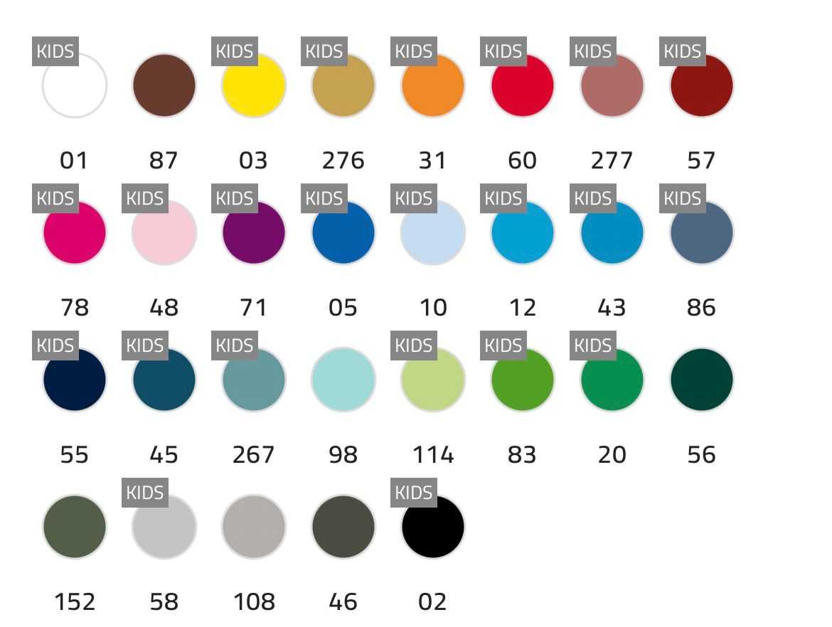 Camiseta básica infantil - adulto 100% algodón