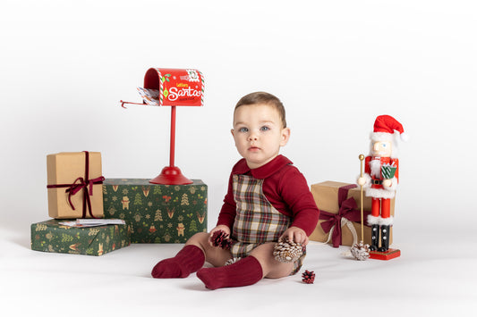 Peto Boreas Calamaro bebé 1-24 meses | Navidad 2025/2026 | 100% algodón