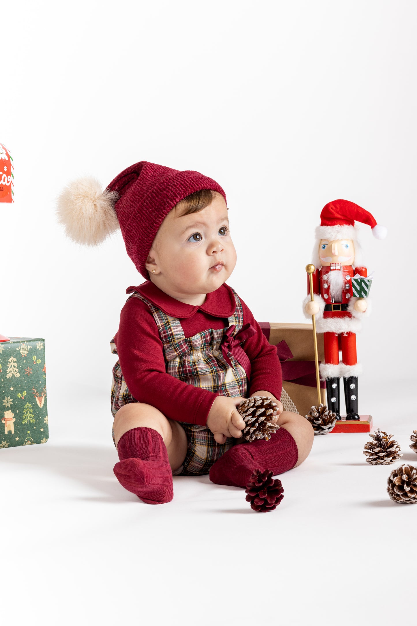 Peto Boreas Calamaro bebé 1-24 meses | Navidad 2025/2026 | 100% algodón