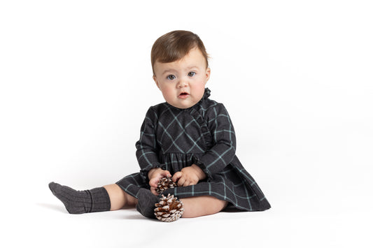 Vestido Zonda Calamaro niña 100% algodón | Tallas 6 meses a 6 años