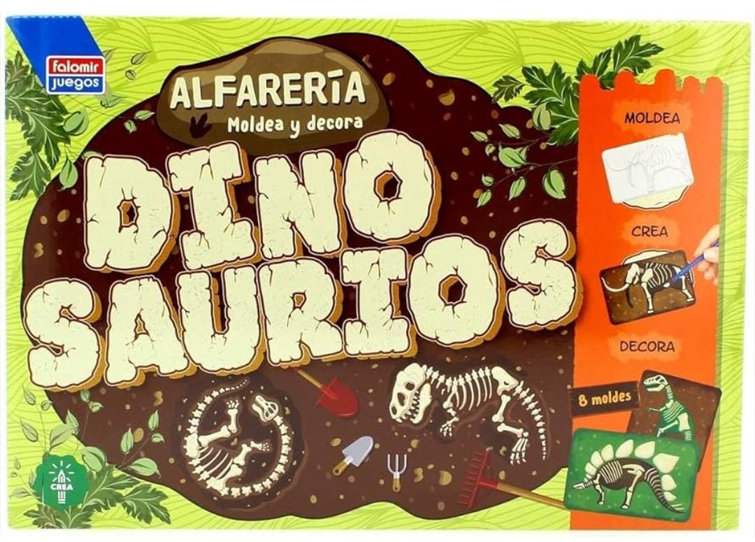 Falomir Alfarería Dinosaurios. Juego de mesa Artístico