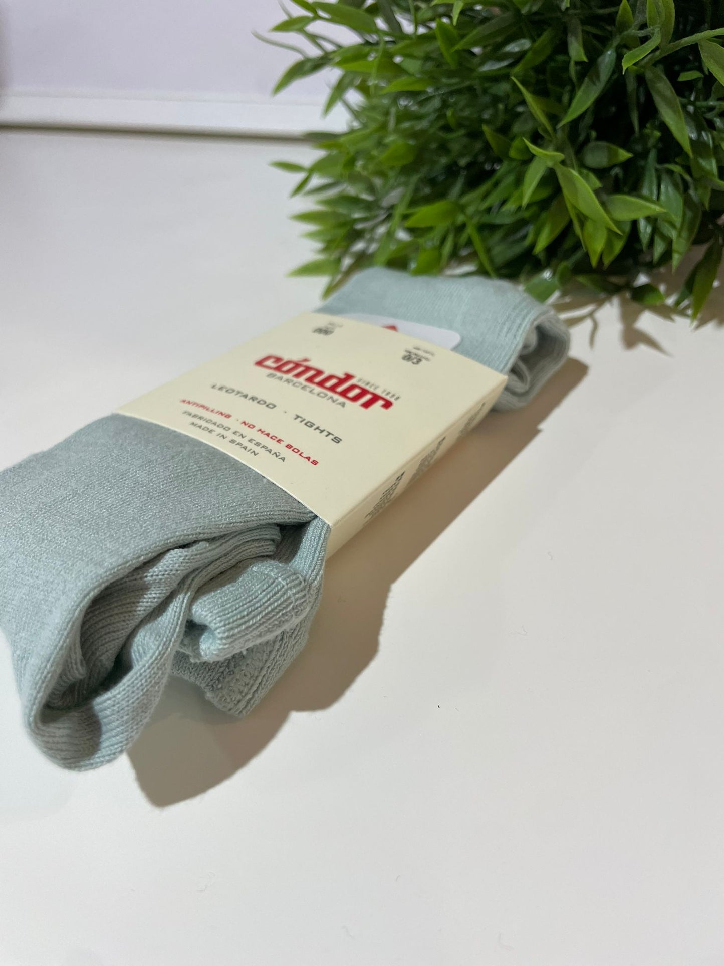 🌫️ Leotardos Cóndor Básicos Punto Liso Bruma | Tallas 000 a 16 años