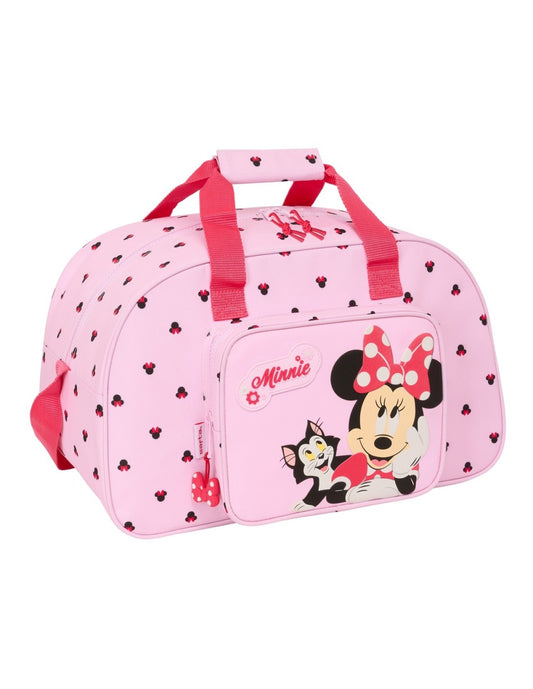 Bolsa Deporte Oficial Minnie Mouse con Bolsillo Frontal y Bandolera Ajustable