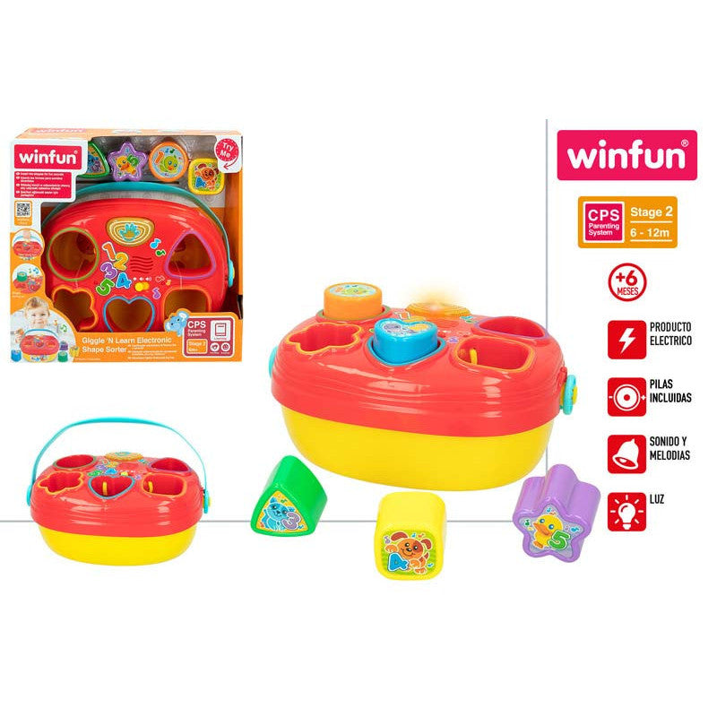 Winfun - Juguete Musical En Forma De Cesta Con Formas