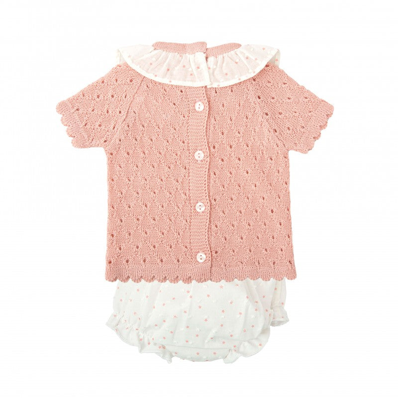 Conjunto de pololo bebé rosa Punto Esperanza Babidu