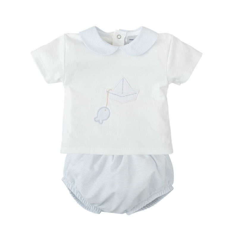 CONJUNTO RANITA + CAMISETA CUELLO BEBE LIBERTAD