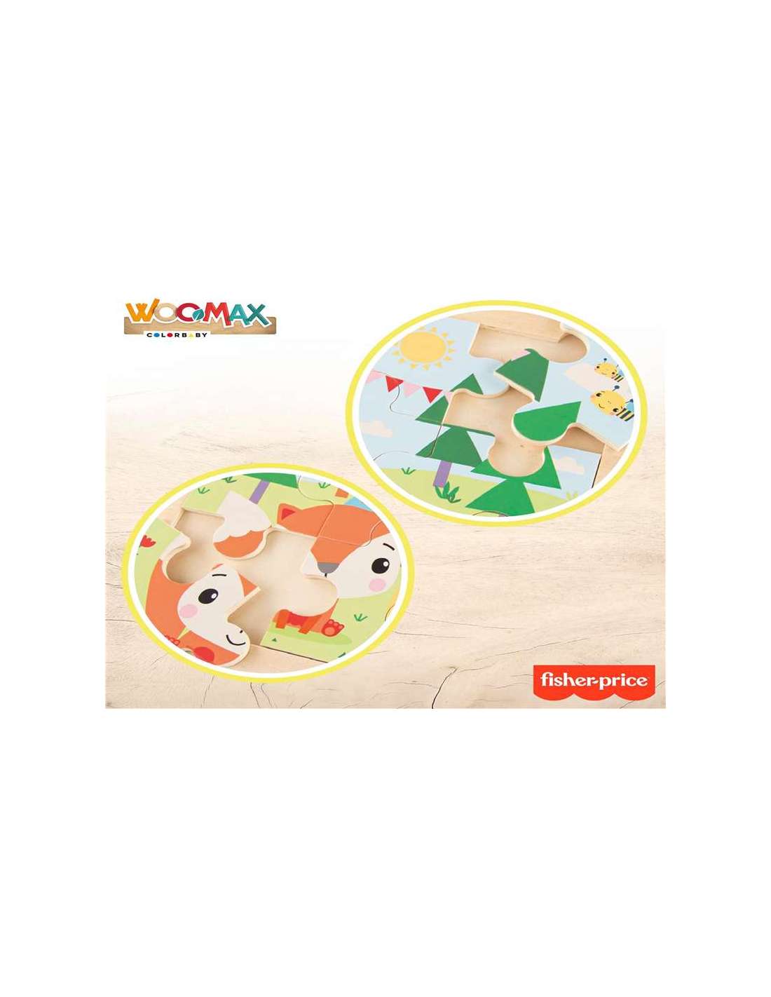 ROMPECABEZAS PUZZLE DE MADERA FISHER PRICE