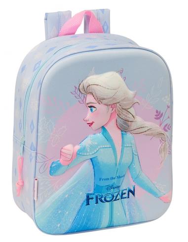 Mochila Escolar FROZEN Lila 22 x 27 x 10 cm 3D