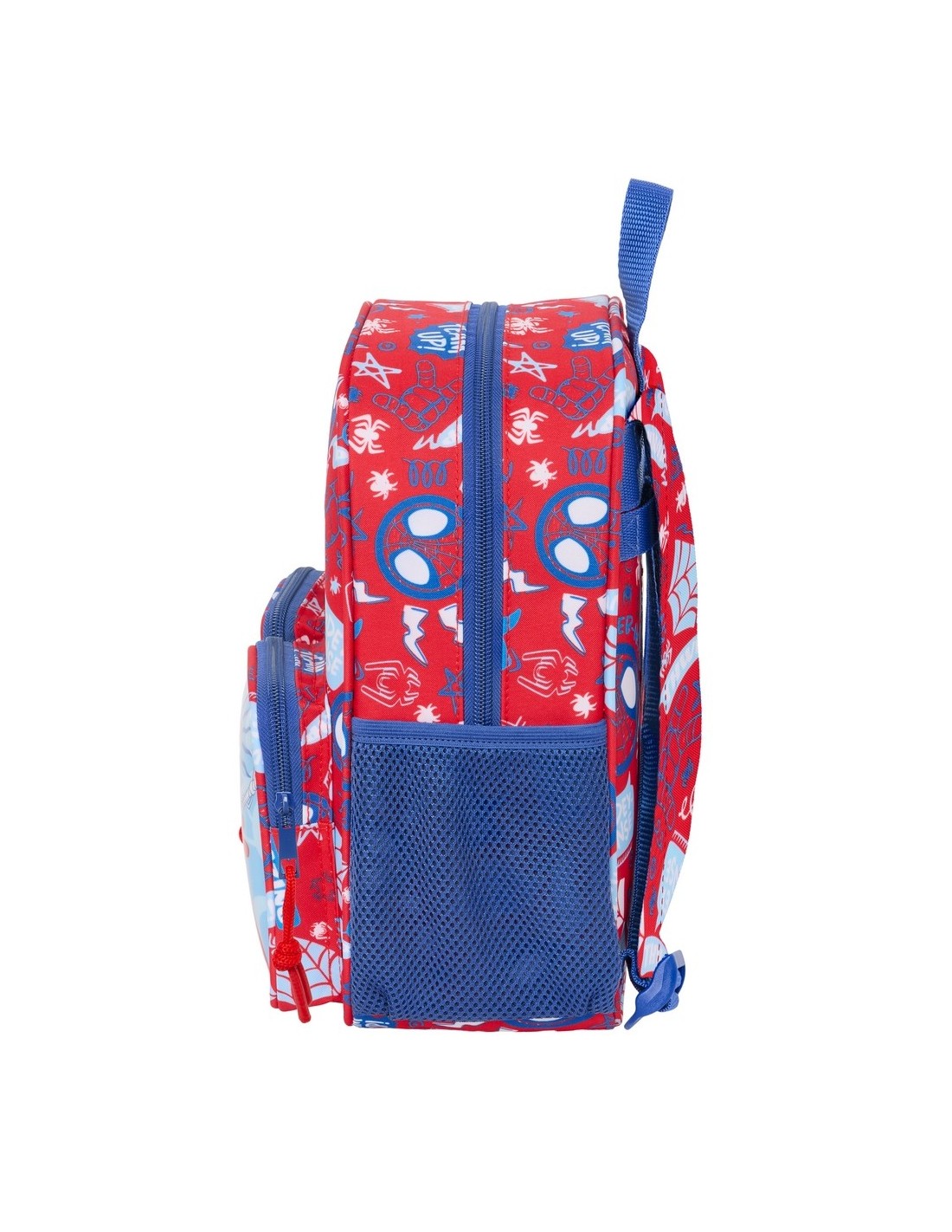 Mochila Guardería Spidey Adaptable con Bolsillos y Carro Oficial 22cm