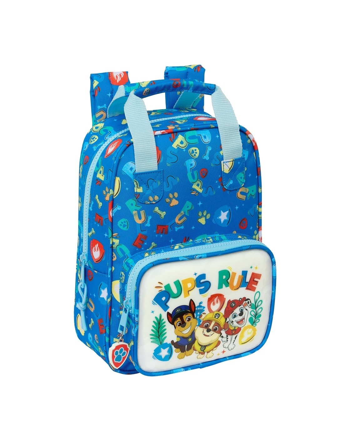 Mochila Infantil Paw Patrol Adaptable a Carro con Bolsillo Frontal 20cm