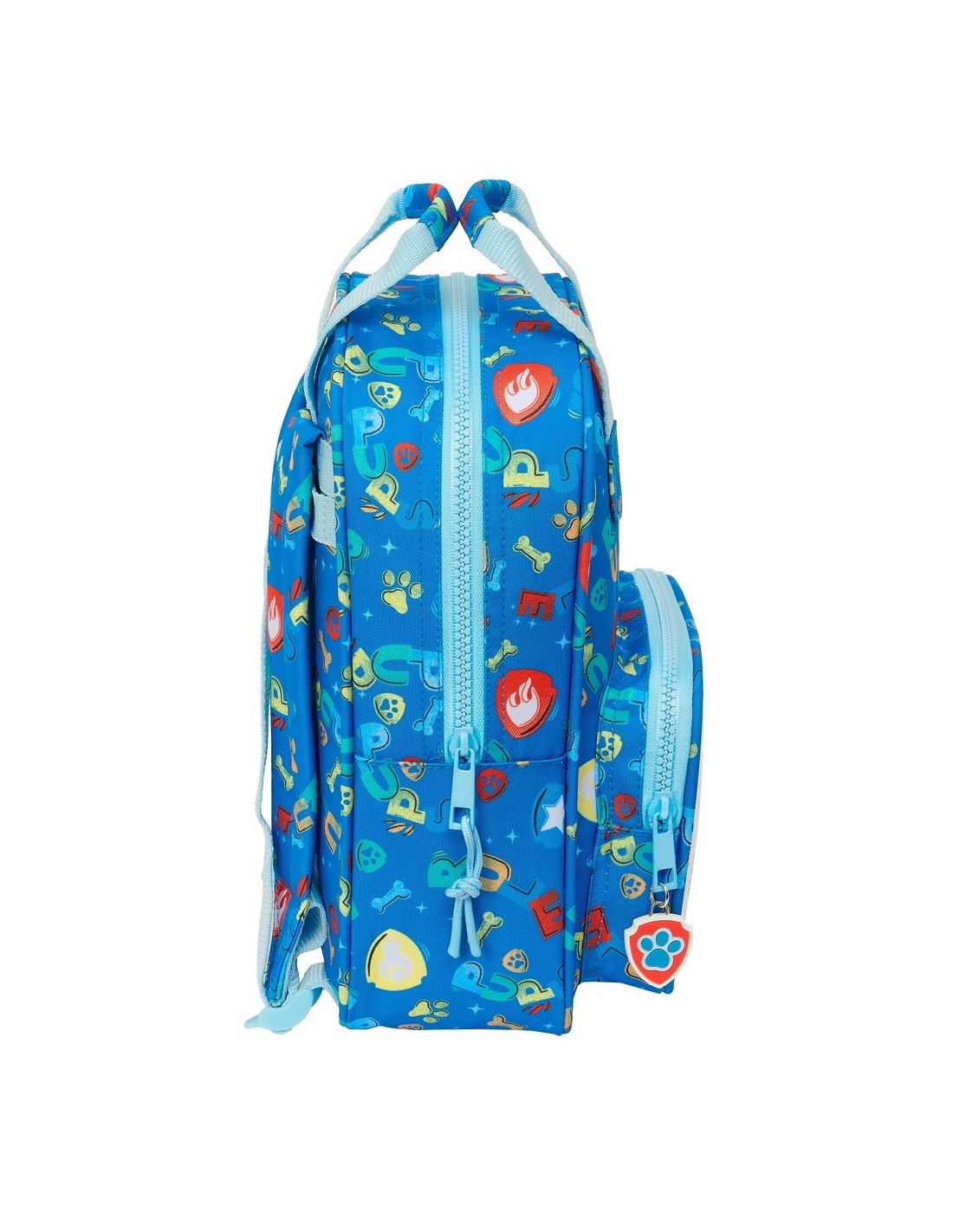 Mochila Infantil Paw Patrol Adaptable a Carro con Bolsillo Frontal 20cm