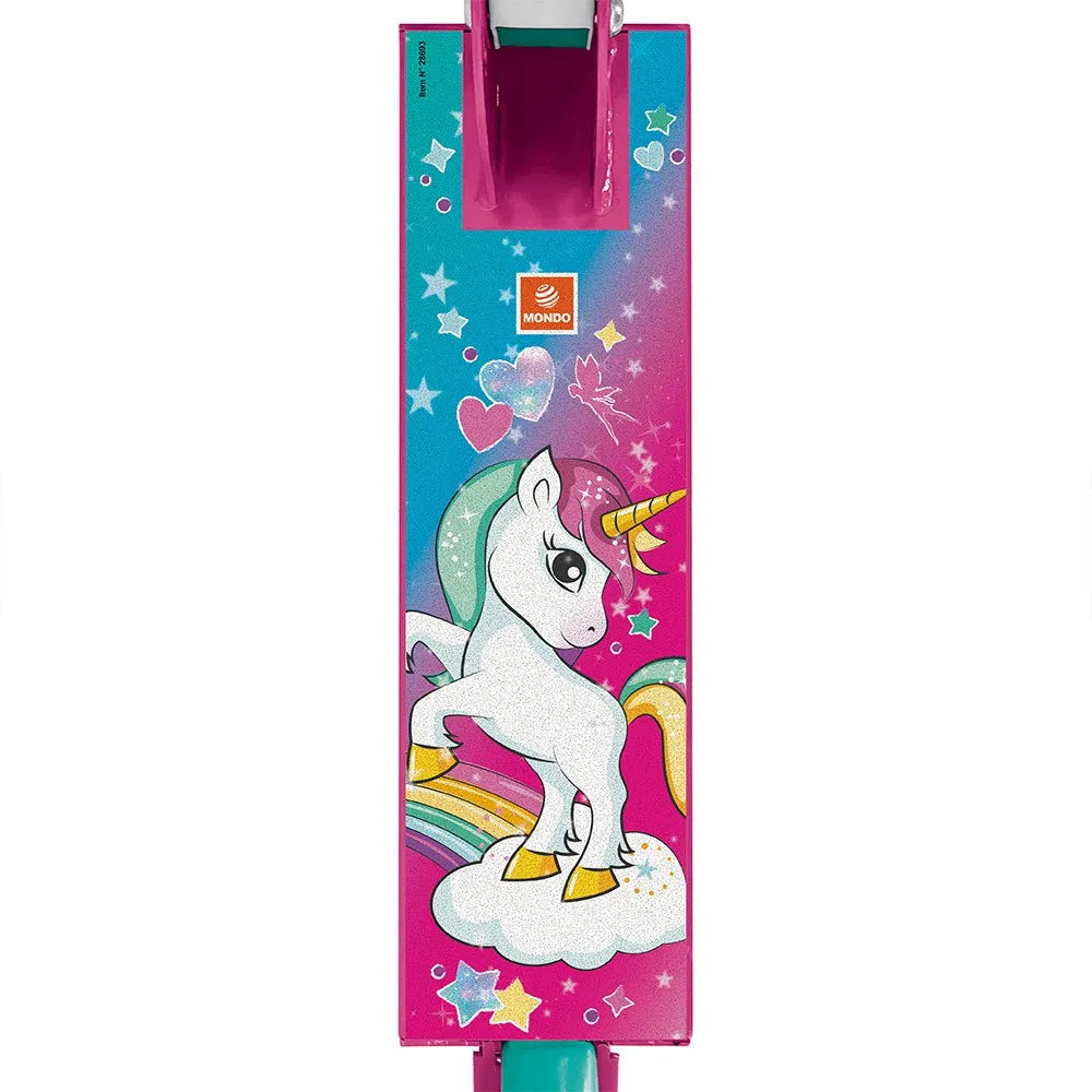 Patinete infantil unicornio de aluminio de 2 ruedas - Manillar regulable - 28693