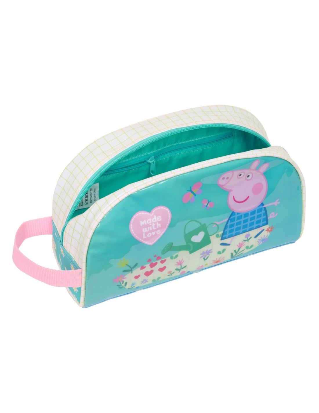 Neceser Adaptable Peppa Pig Sin Carro con Bolsillo y Asa de Mano