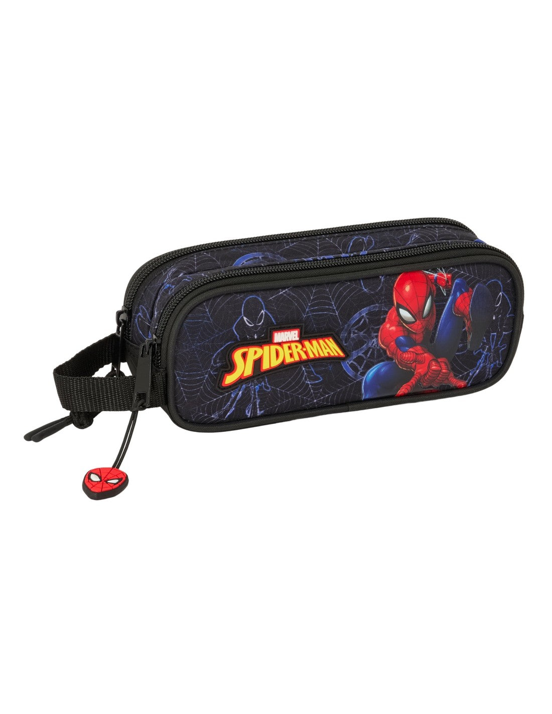 Estuche Portatodo Doble Spider-Man 2 Cremalleras Oficial Marvel 21cm