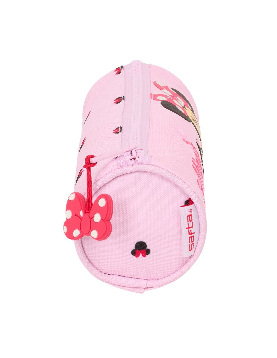 Estuche Redondo Minnie Mouse Oficial con Tirador - 20x7x7 cm