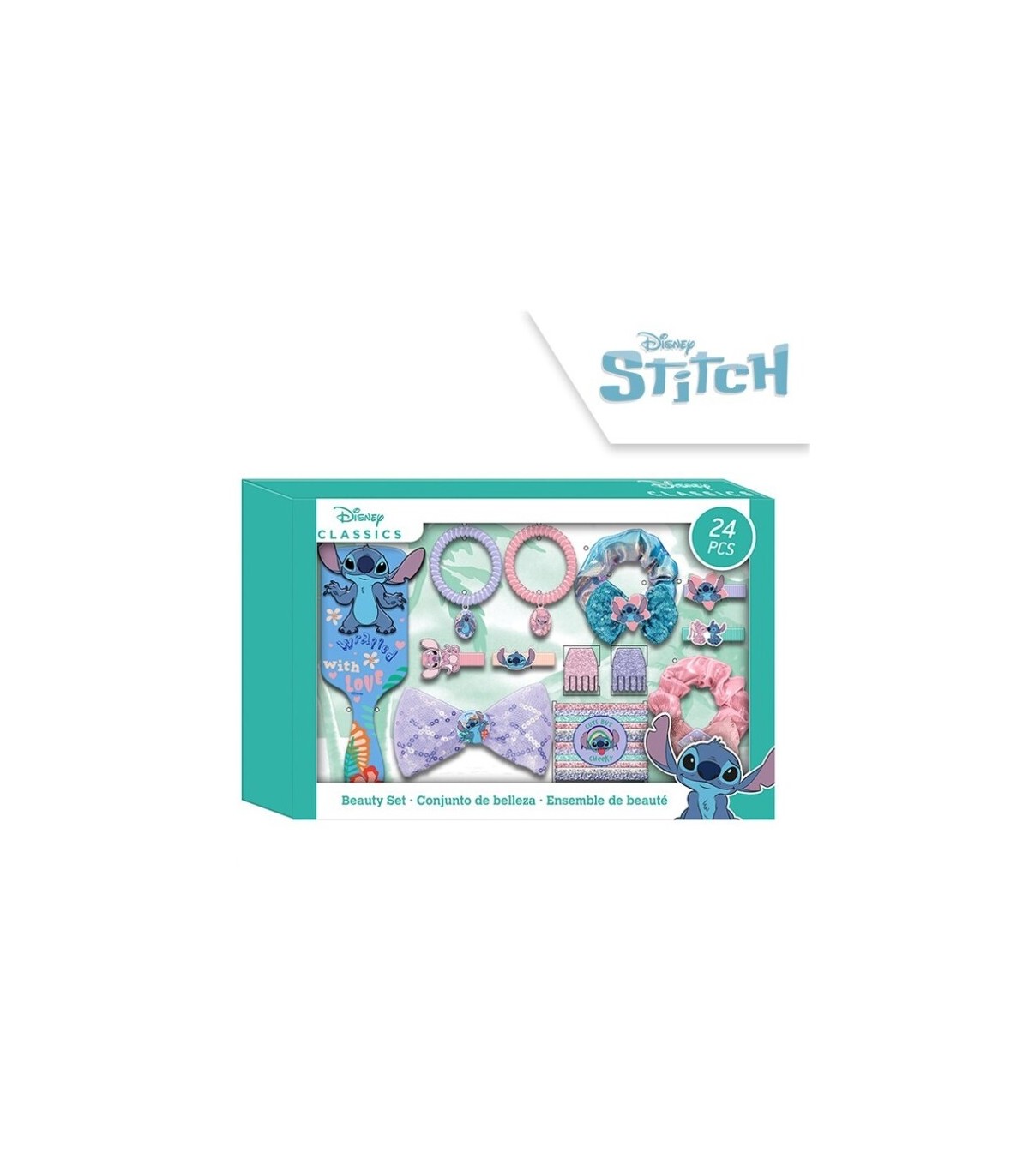 SET JOYAS Y ACCESORIOS 24PCS STITCH