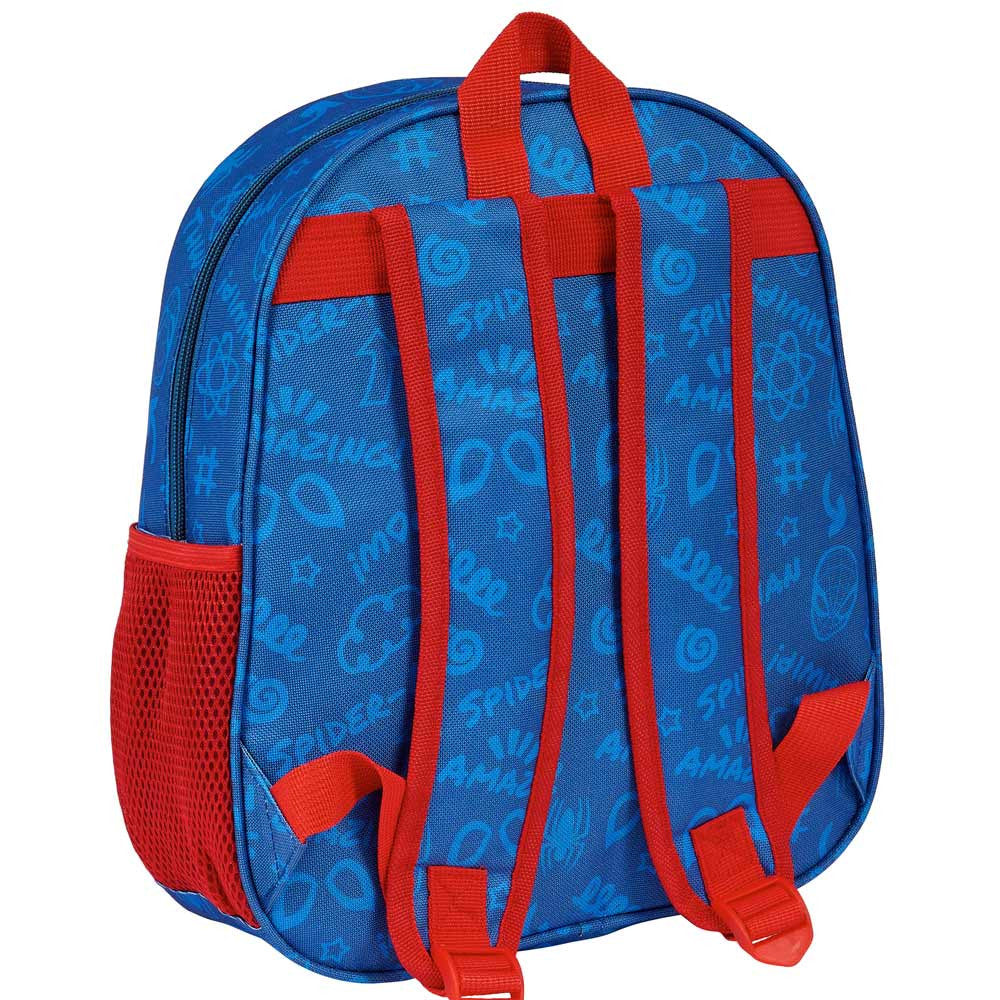 Spiderman Mochila Jardín de Infantes 3D - 33 CM - - Marvel