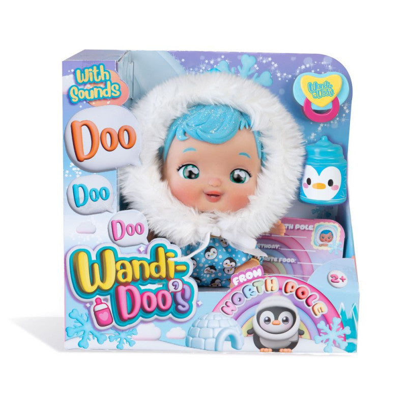 Muñeco Bebé Interactivo Wandi-Doo Blue Eskimo – ¡Cuida y Juega!