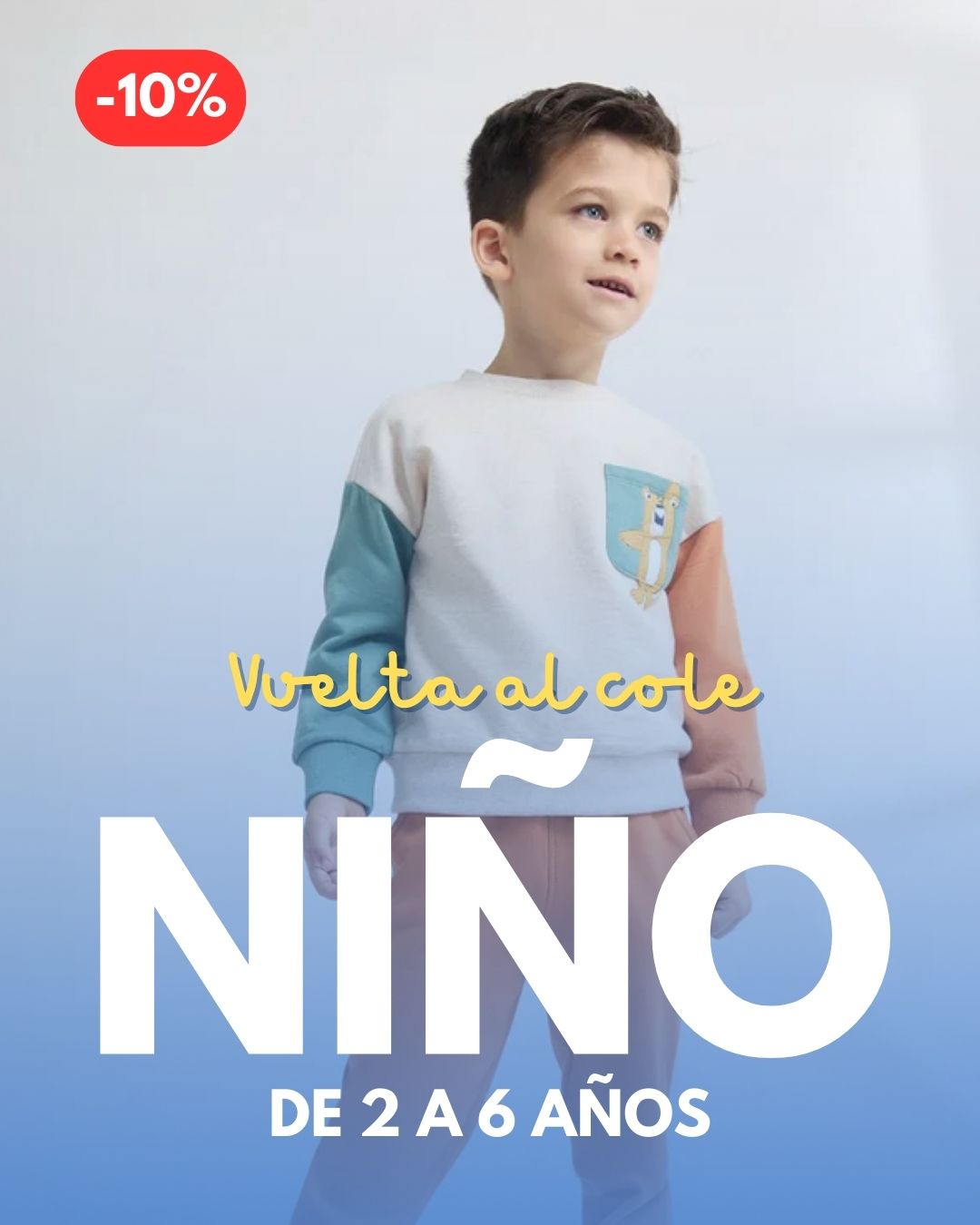 Vuelta al Cole Niño 2-6 Años | Ropa Infantil Cómoda y Resistente