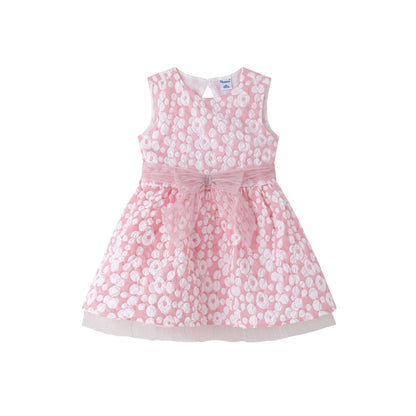 Vestido rosa  con tull ceremonia niña grande 3-10 años jgv94703