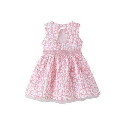 Vestido rosa  con tull ceremonia niña grande 3-10 años jgv94703