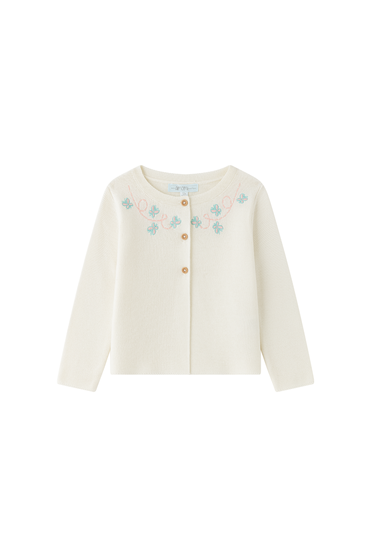 Chaqueta punto bebé niña color crudo 🤍- BGV84594