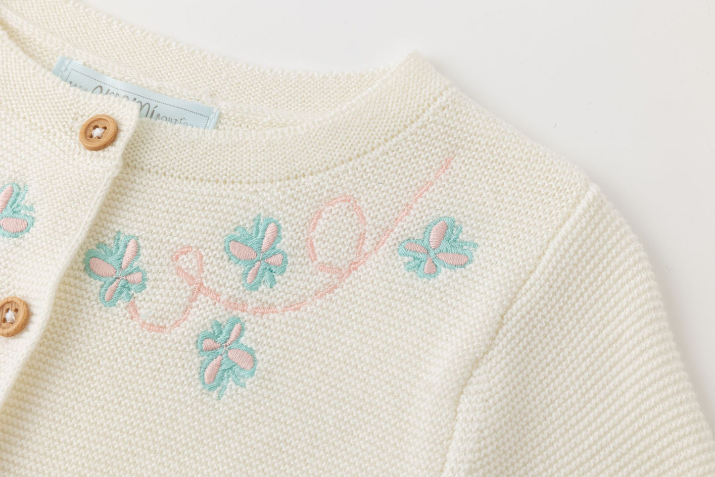 Chaqueta punto bebé niña color crudo 🤍- BGV84594